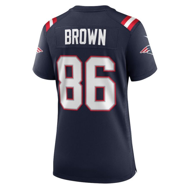 Pharaoh Brown 86 New England Patriots Women Team Game Jersey - Navy - Image 2