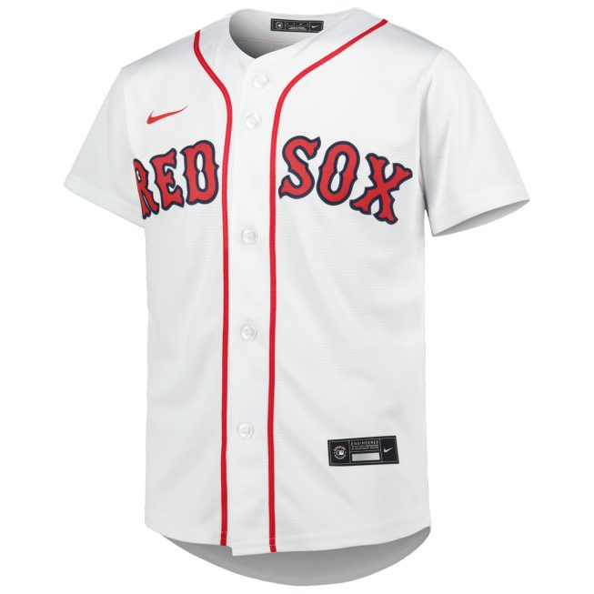 Trevor Story Boston Red Sox Youth Alternate Replica Player Jersey - White - Image 2