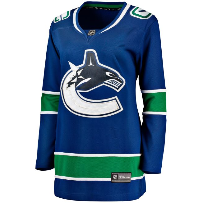 Vancouver Canucks Fanatics Women's Premier Breakaway Jersey - Blue - Image 2