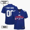 New York Giants 4X Super Bowl Champions Jersey - Youth, Royal