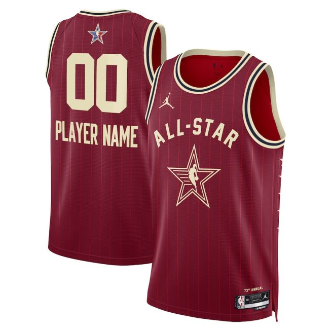 2024 All-Star Game Swingman Custom Men Jersey - Crimson