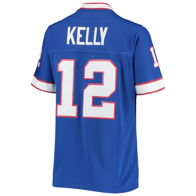 Jim Kelly Buffalo Bills Mitchell & Ness Women's 1990 Legacy Replica Jersey - Royal - Image 3