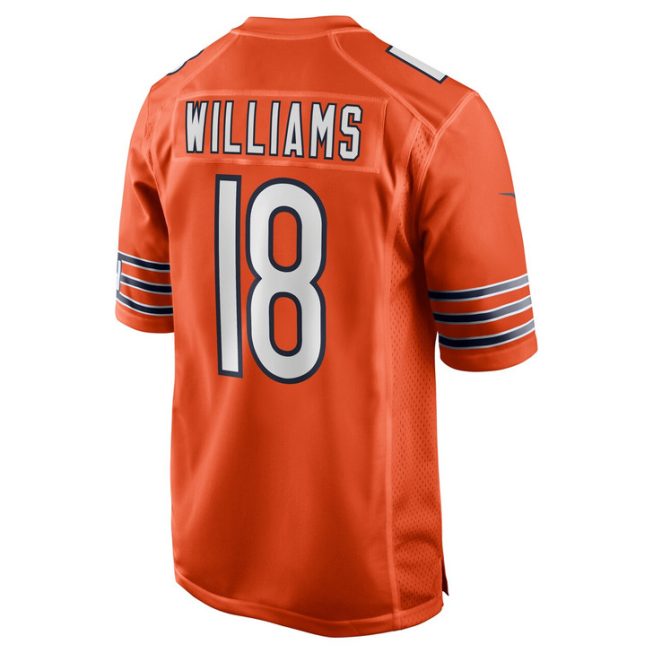 Caleb Williams Chicago Bears Alternate 2024 First Round Pick Player Game Jersey - Orange - Image 3
