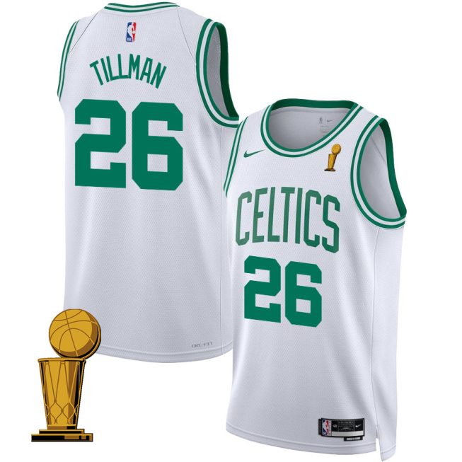 Xavier Tillman 26 Boston Celtics 2024 FINALS CHAMPIONS Swingman Jersey - Association Edition - White