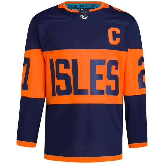 Anders Lee 27 New York Islanders 2024 Stadium Series Primegreen Men Jersey - Navy - Image 2