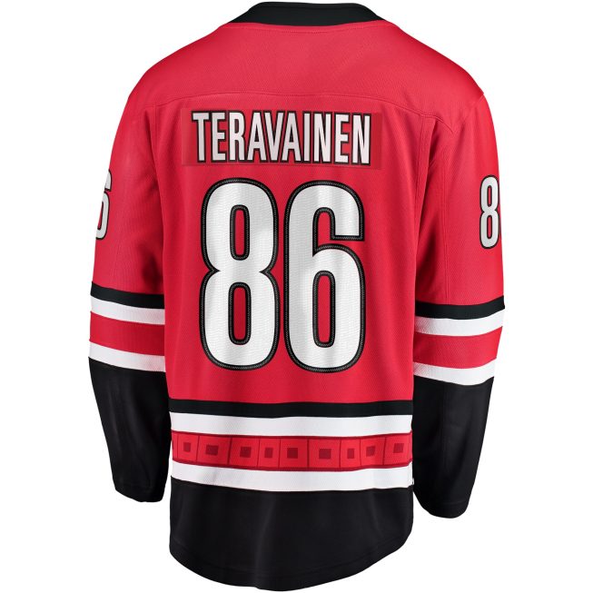 Teuvo Teravainen Carolina Hurricanes Fanatics Alternate Breakaway Player Jersey - Red - Image 3