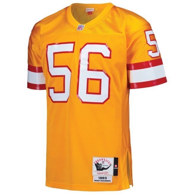 Hardy Nickerson 56 Tampa Bay Buccaneers 1993 Throwback Men Game Jersey - Orange - Image 2