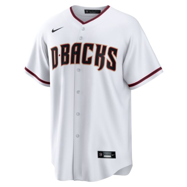 Corbin Carroll Arizona Diamondbacks Home Replica Player Jersey - White - Image 2
