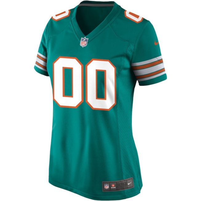 Miami Dolphins Women Alternate Custom Game Jersey - Aqua - Image 2