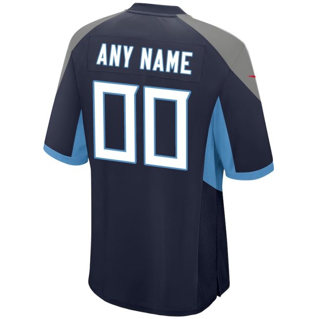 Tennessee Titans YOUTH Custom Game Jersey - Navy - Image 3