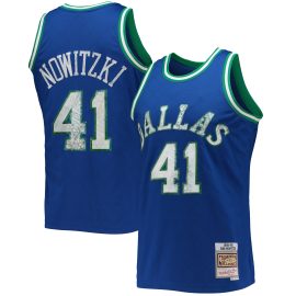 Dirk Nowitzki Dallas Mavericks Mitchell & Ness 1998/99 Hardwood Classics 75th Anniversary Diamond Swingman Jersey - Blue