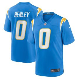 Daiyan Henley 0 Los Angeles Chargers Men Game Jersey - Powder Blue