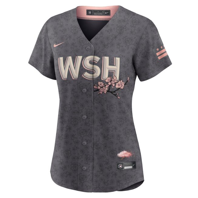 Stephen Strasburg Washington Nationals Women's City Connect Replica Player Jersey - Gray - Image 2