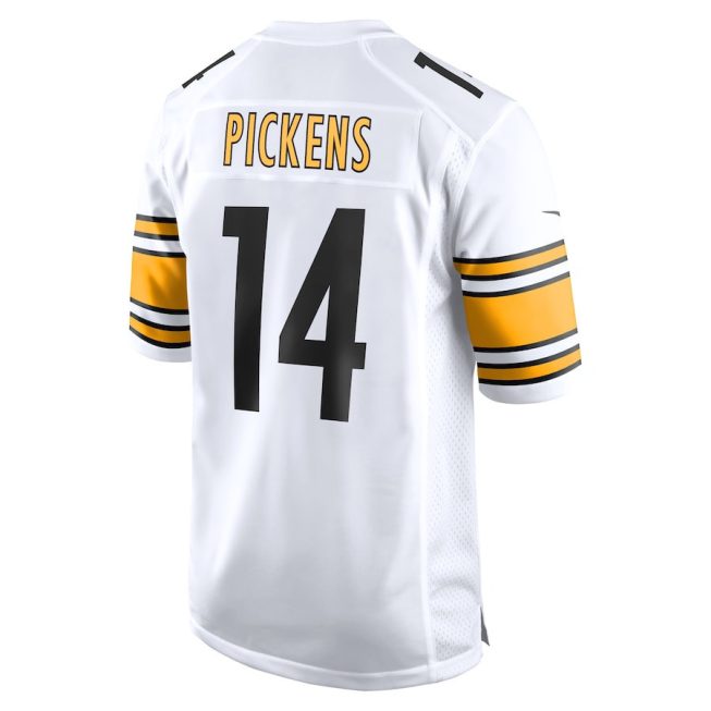 George Pickens 14 Pittsburgh Steelers Men Game Jersey - White - Image 3