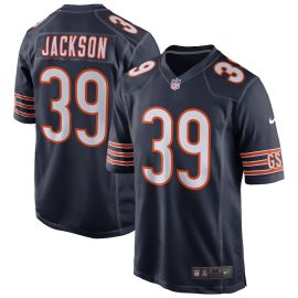Eddie Jackson 39 Chicago Bears Men Game Jersey - Navy