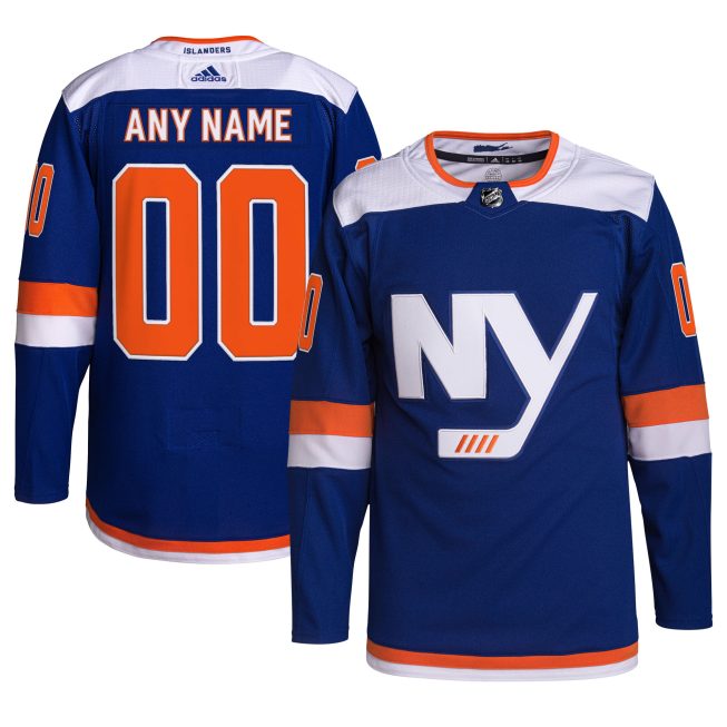 New York Islanders Alternate Primegreen Authentic Custom Jersey - Royal