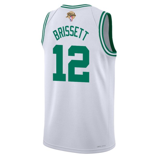 Oshae Brissett 12 Boston Celtics 2024 FINALS PATCH Swingman Jersey - Association Edition - White - Image 3