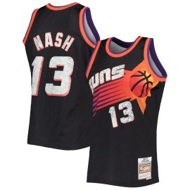 Steve Nash Phoenix Suns Mitchell & Ness 1996/97 Hardwood Classics 75th Anniversary Diamond Swingman Jersey - Black