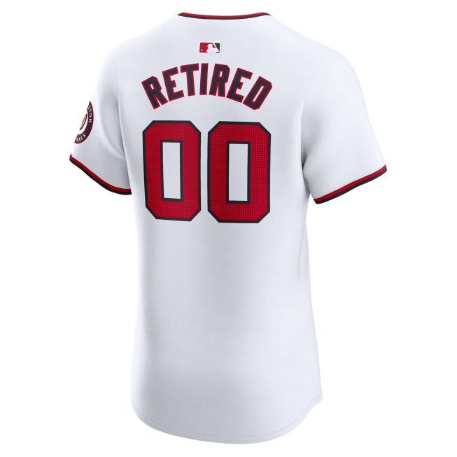 Washington Nationals Home Elite Pick-A-Player Retired Roster Jersey - White - Image 3