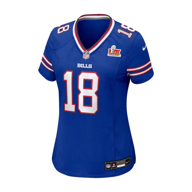 Amari Cooper #18 Buffalo Bills Super Bowl LIX Women's Jersey - Royal - Image 2