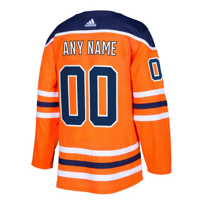 Edmonton Oilers Authentic Custom Jersey - Orange - Image 3