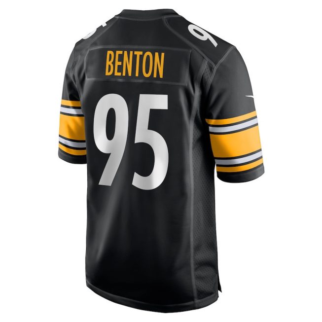 Keeanu Benton 95 Pittsburgh Steelers Men Team Game Jersey - Black - Image 3
