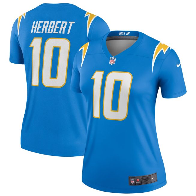 Justin Herbert Los Angeles Chargers Women's Legend Jersey - Powder Blue