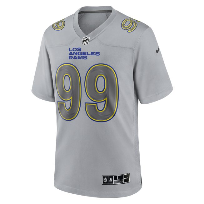 Aaron Donald Los Angeles Rams Atmosphere Fashion Game Jersey - Gray - Image 2