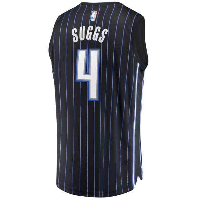 Jalen Suggs Orlando Magic Fanatics Youth Fast Break Replica Jersey Black - Icon Edition - Image 3