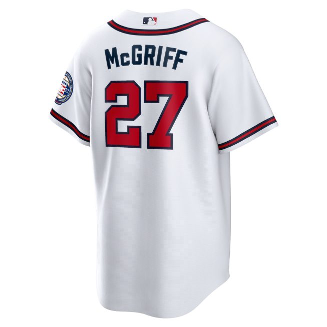 Fred McGriff Atlanta Braves 2023 Hall of Fame Patch Inline Replica Jersey - White - Image 3