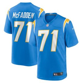 Jordan McFadden 71 Los Angeles Chargers Men Game Jersey - Powder Blue