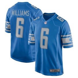Tyrell Williams 6 Detroit Lions Men Game Jersey - Blue