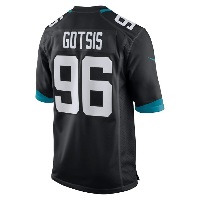 Adam Gotsis Jacksonville Jaguars Game Jersey - Black - Image 3
