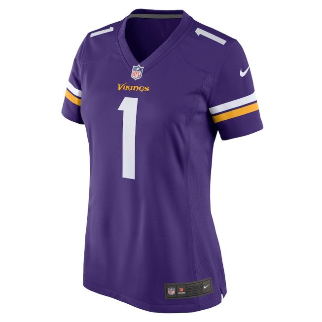 Greg Joseph 1 Minnesota Vikings Women Game Jersey - Purple - Image 2