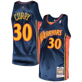 Stephen Curry Golden State Warriors Mitchell & Ness 2009/10 Hardwood Classics Authentic Jersey - Navy