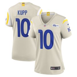 Cooper Kupp 10 Los Angeles Rams Women Game Jersey - Bone