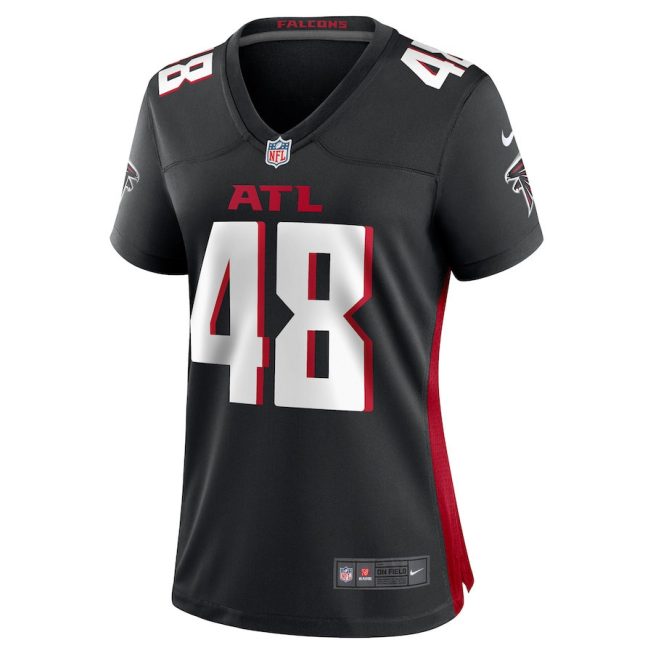 Bud Dupree 48 Atlanta Falcons Game Women Jersey - Black - Image 2