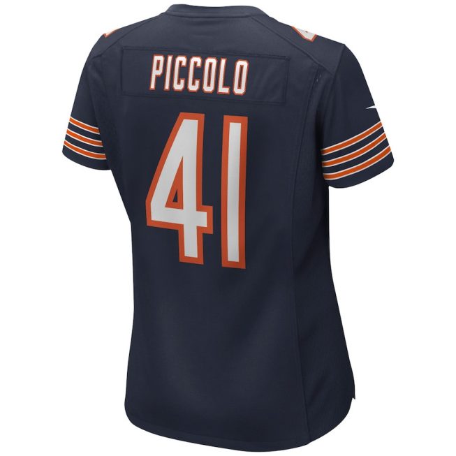 Brian Piccolo 41 Chicago Bears Women Game Retired Jersey - Navy - Image 3