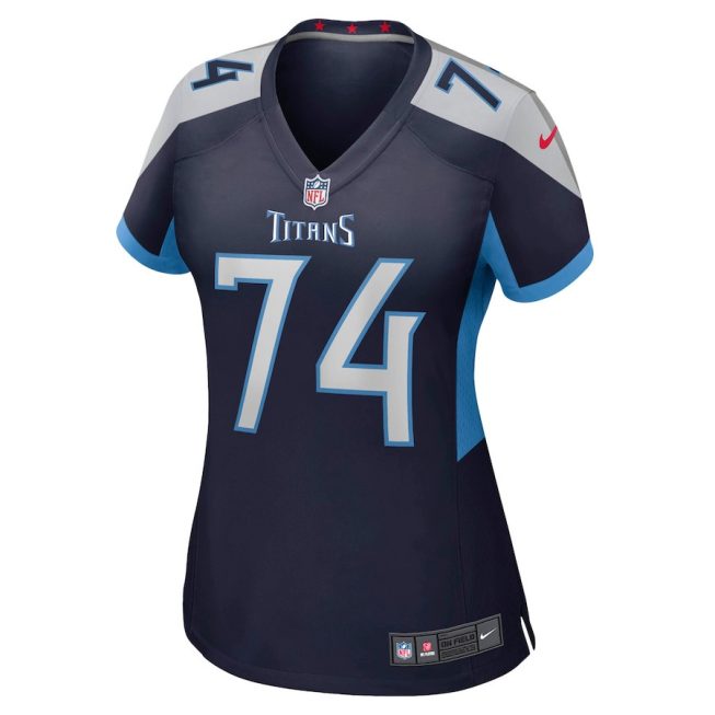 Bruce Matthews 74 Tennessee Titans Women Retired Jersey - Navy - Image 2