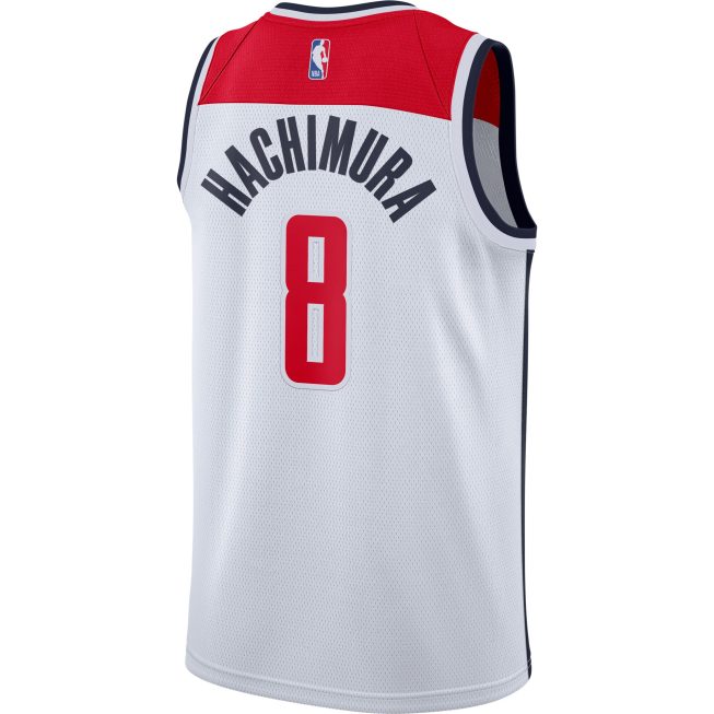 Rui Hachimura Washington Wizards 2020/21 Swingman Jersey - White - Association Edition - Image 3