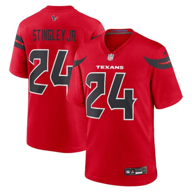 Derek Stingley Jr. 24 Houston Texans Alternate Game Jersey - Men, Red