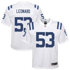 Shaquille Leonard Indianapolis Colts Youth Game Jersey - White