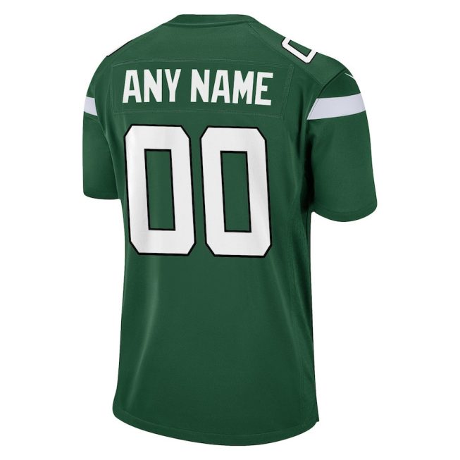 New York Jets Men Game Custom Jersey - Gotham Green - Image 3