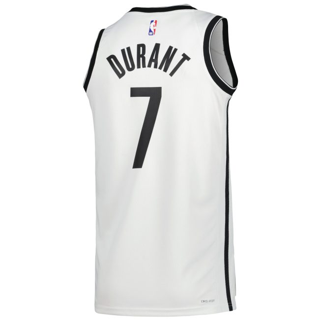 Kevin Durant Brooklyn Nets Unisex Swingman Jersey - Association Edition - White - Image 3