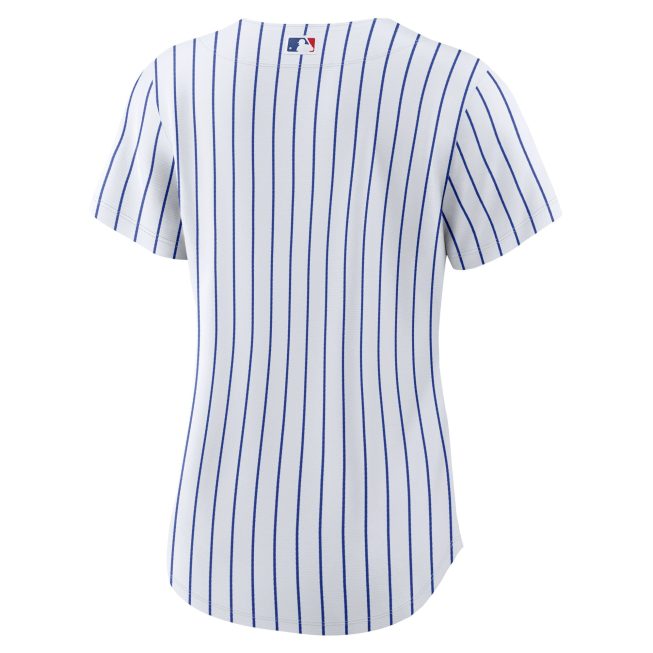 Chicago Cubs Women's Home Blank Replica Jersey - White - Image 3