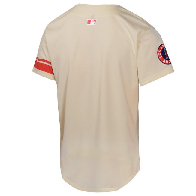 Los Angeles Angels City Connect Limited YOUTH Jersey - Cream - Image 3