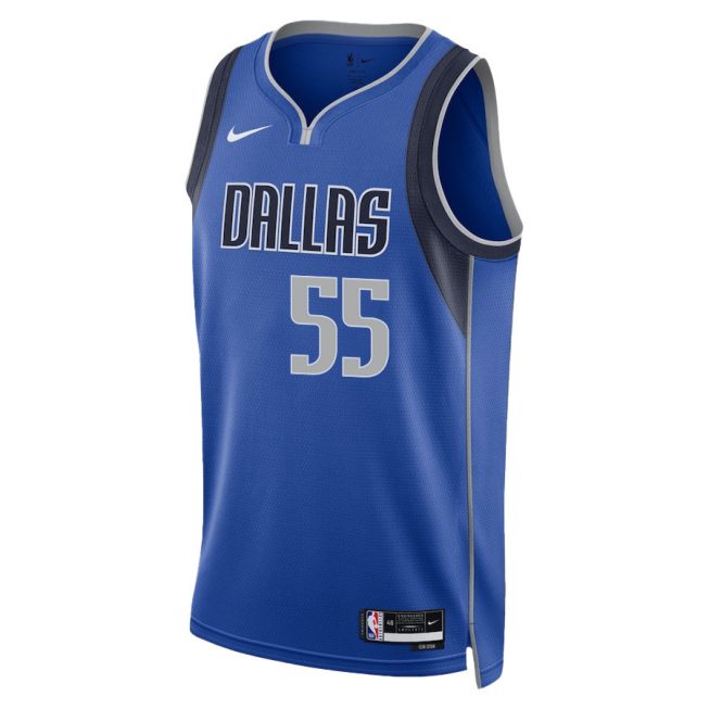 Derrick Jones Jr. 55 Dallas Mavericks 2024 FINALS PATCH Swingman Jersey - Icon Edition - Blue - Image 2