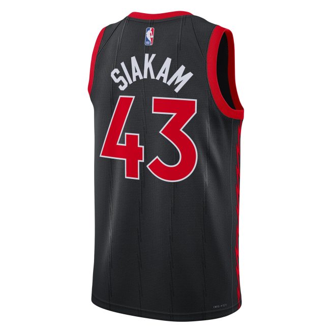 Pascal Siakam Toronto Raptors Jordan Brand Unisex Swingman Jersey - Statement Edition - Black - Image 3
