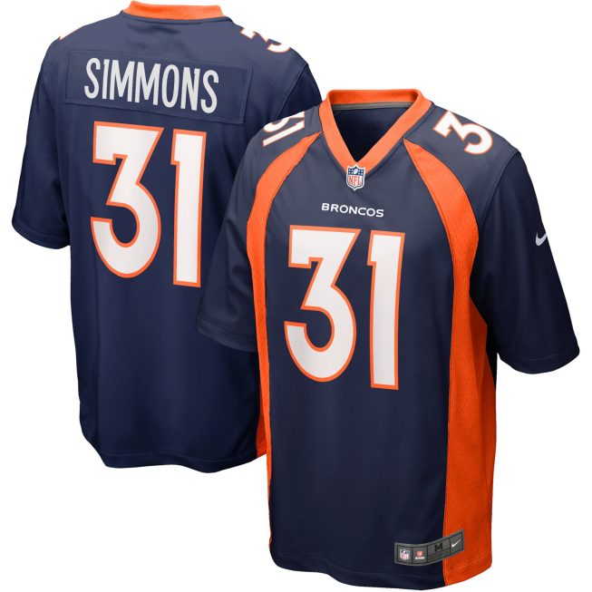 Justin Simmons Denver Broncos Alternate Game Jersey - Navy