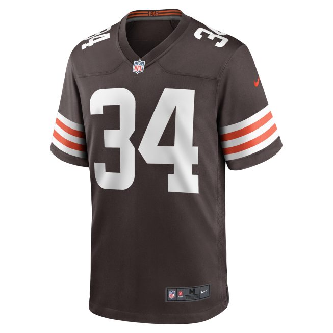 Jerome Ford Cleveland Browns Game Player Jersey - Brown - Image 2